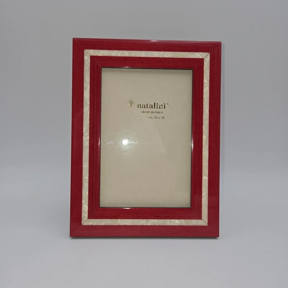 Natalini Made In Italy Red White Picture Frame 4